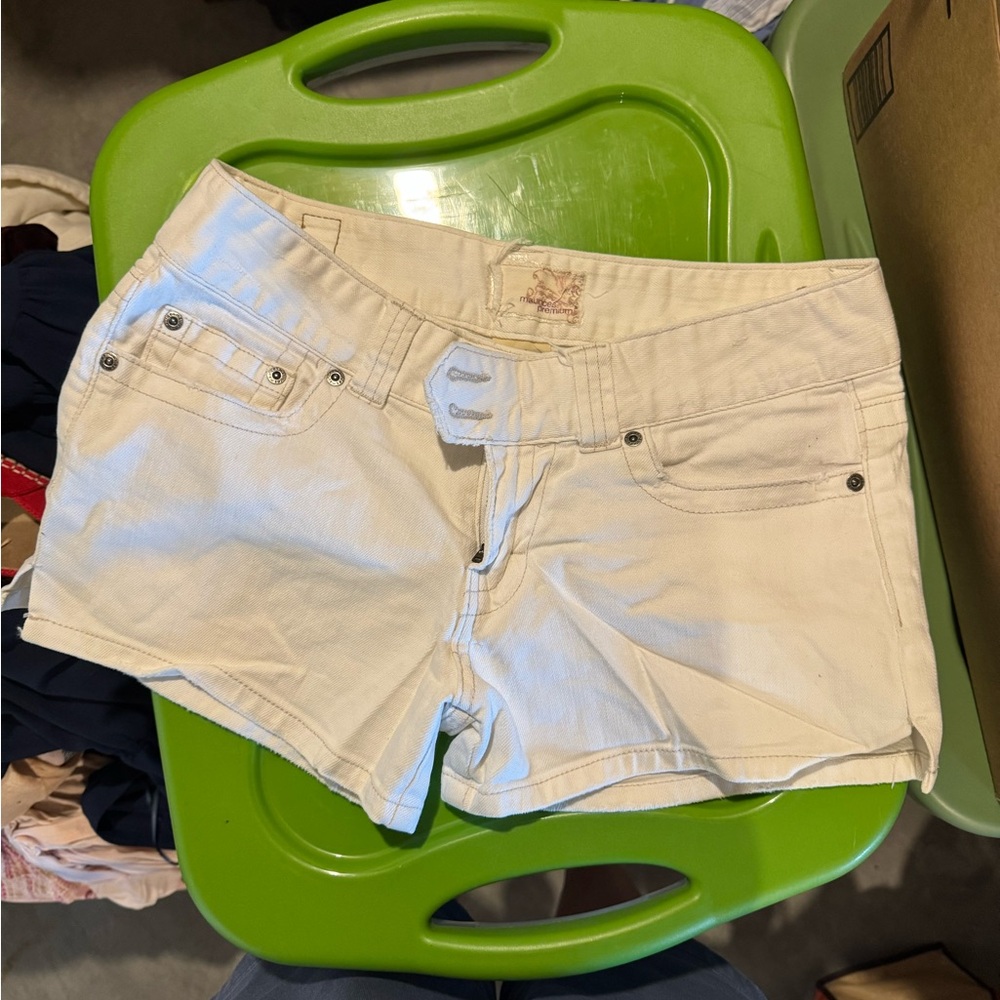 Women's White Denim Shorts